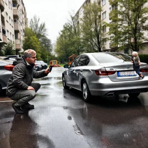 Фото по теме: Как действовать, если машину поцарапали во дворе